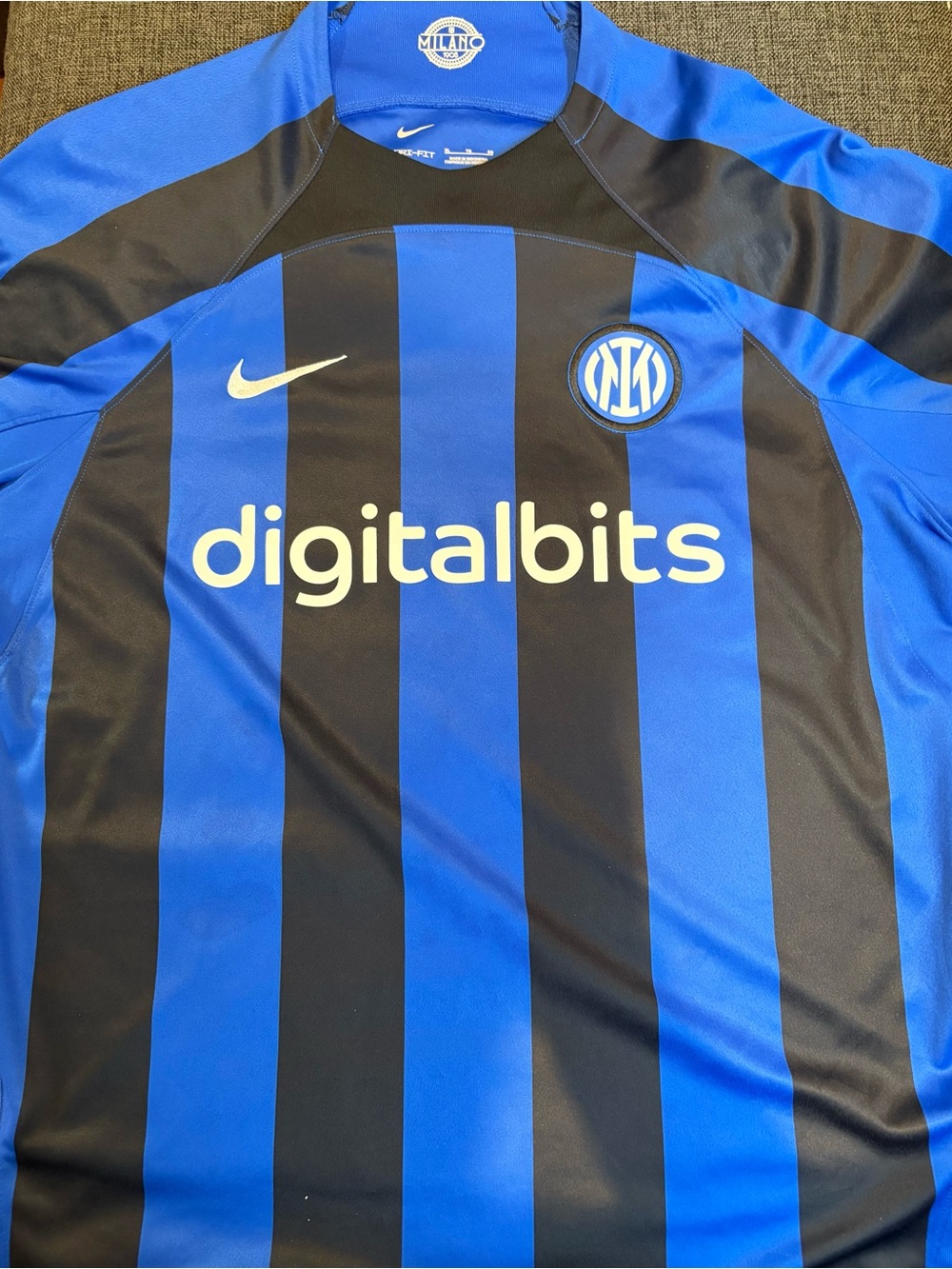 Nike Inter Milan Soccer Jersey with Digitalbits Crest